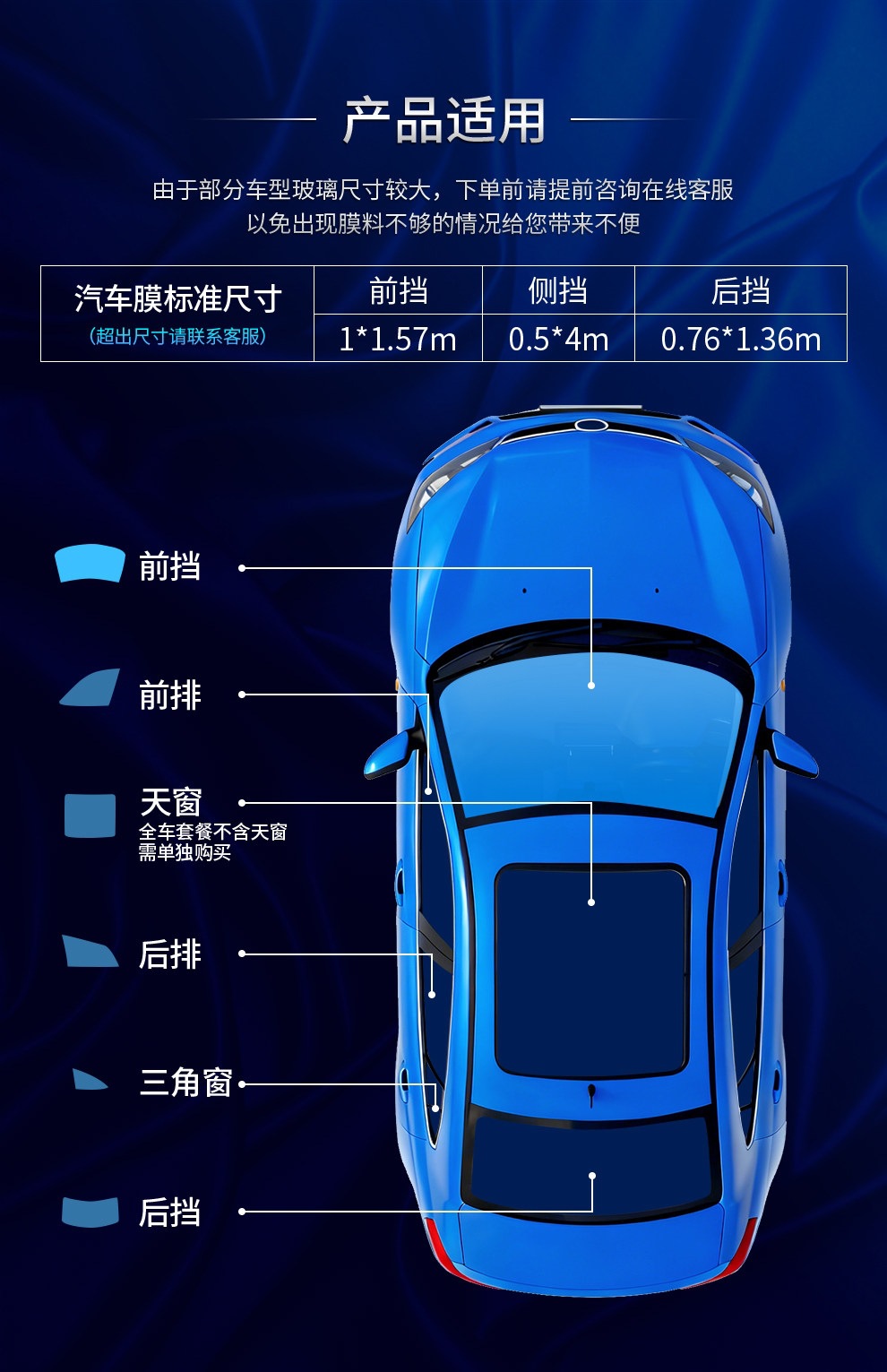 China Aerospace Sanyou Car Window Film Anti-Splash Heat Insulation Full Car Film Sun Protection Upgraded Version