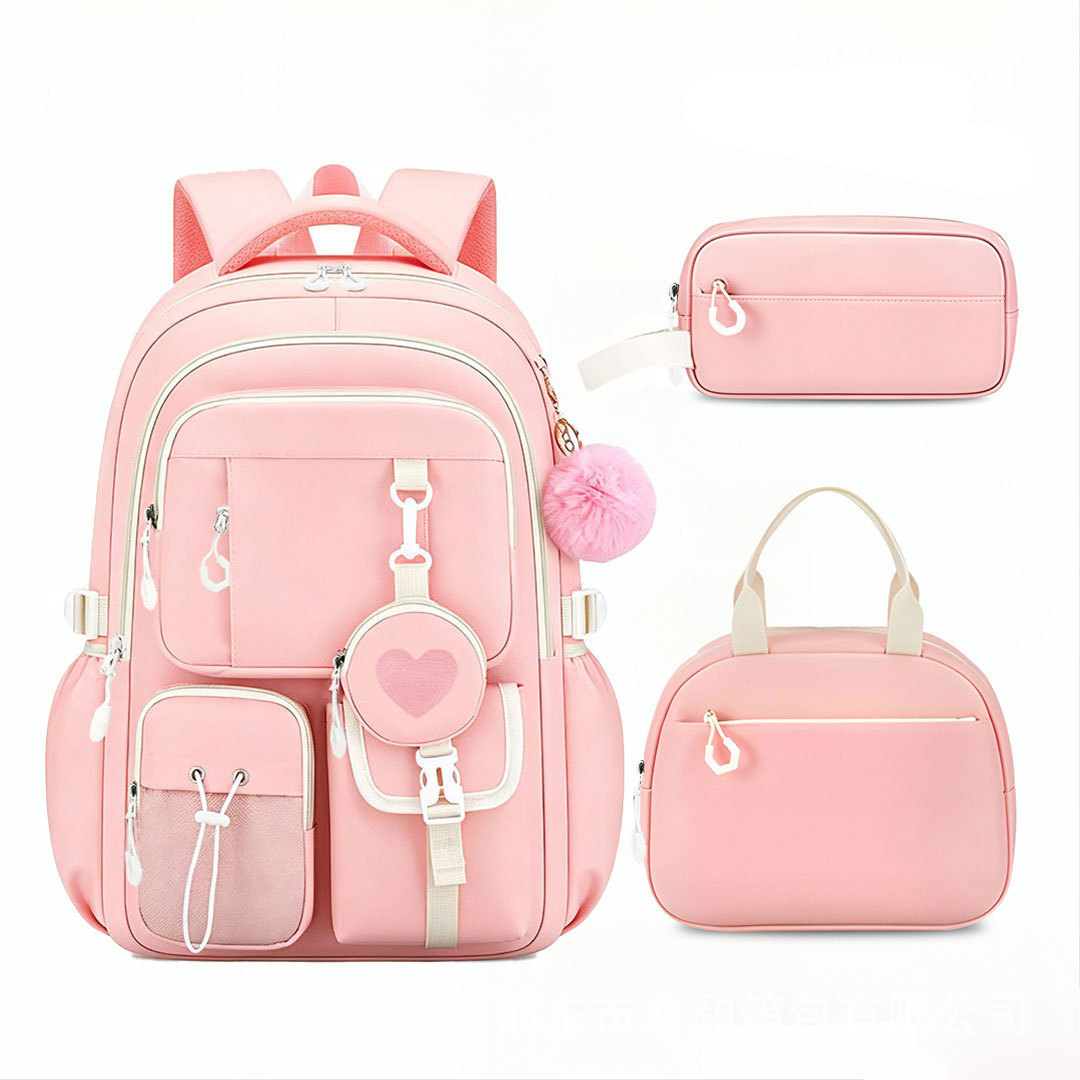 Nuevas mochilas transfronterizas para estudiantes de primaria, mochila de niñas de secundaria ligera y de gran capacidad.