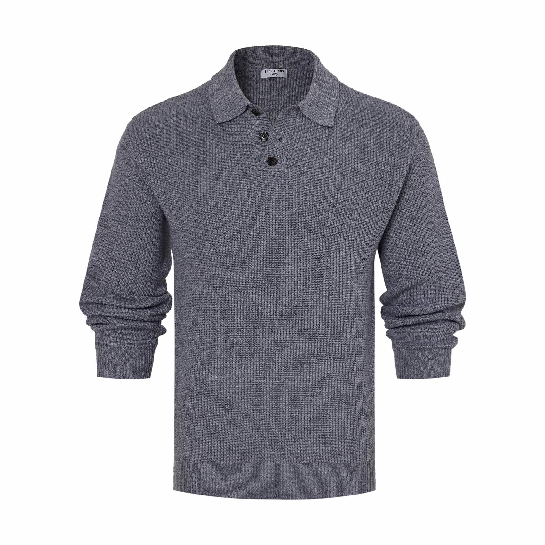 Nuevo otoño invierno transfronterizo nuevo negocio británico retro maduro jersey cardigan chaqueta de cuello chaqueta suéter de hombre