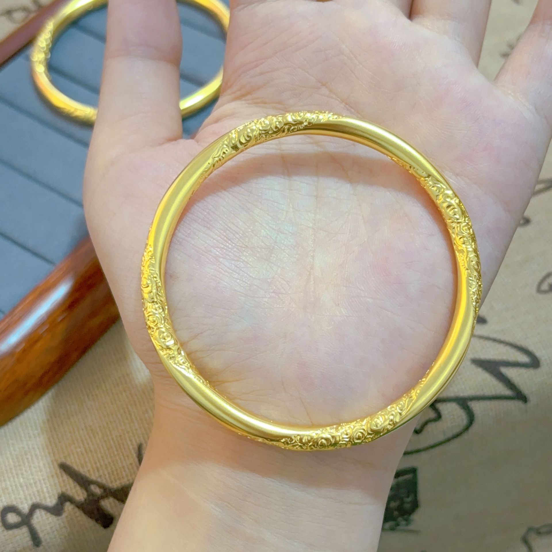 Bracciale shajin xiangyun eredità antica bangle donna moda oro_voghion.com