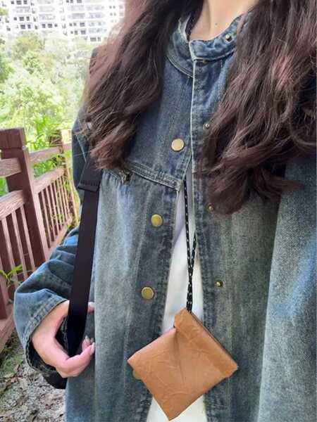 Denim autumn Japanese retro design jacket