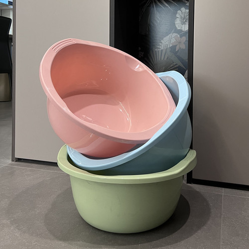Deepen and enlarge wash basin household plastic basin wash basin small, medium and large basin foot basin thickened laundry basin