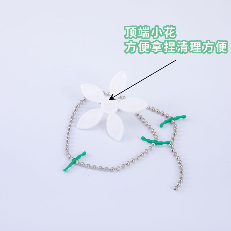Flower shaped shower drain sink remover hair filter chain hook filter hair suitable for bathroom kitchen bathtub