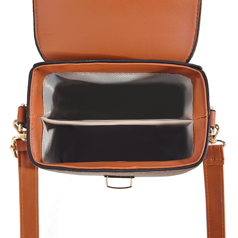 Mini borsa a tracolla a quadri da donna in stile coreano_voghion.com