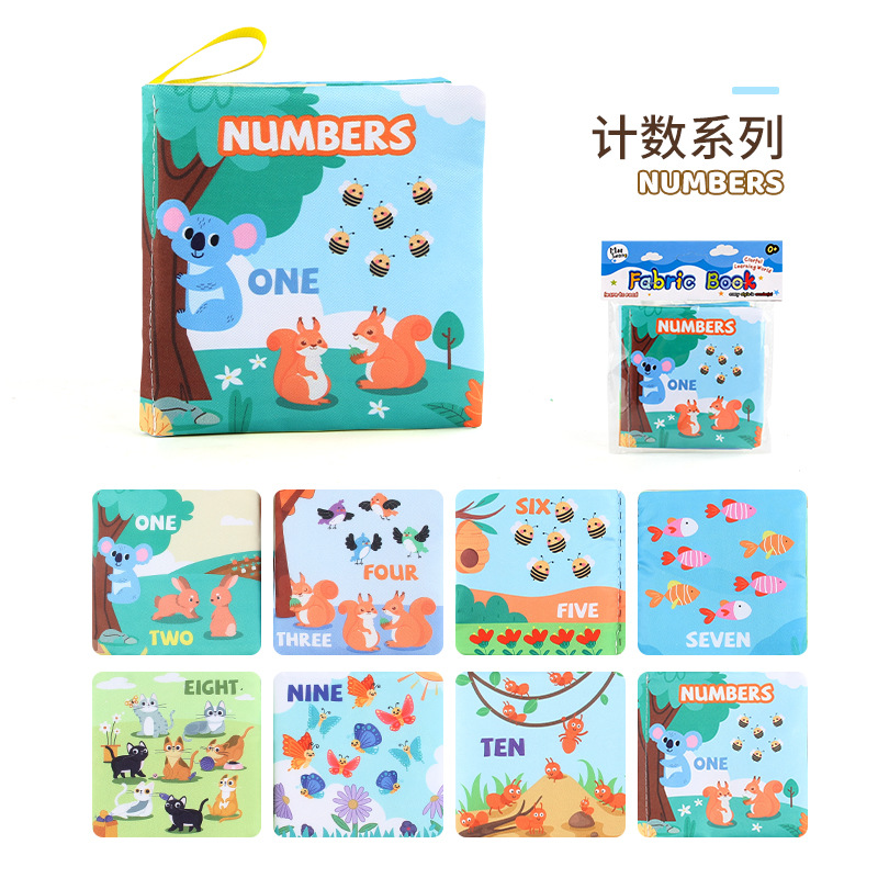 Libro de tela para bebés juguetes de educación temprana animal marino libro de Palma a prueba de lágrimas libro de tela para bebés cognitiva múltiple Amazon