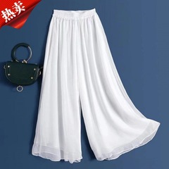 漢服チャイナドレス、中国馬面スカート、スカート、ペチコート、ドレス、ボトムス、白パンツ、シフォン