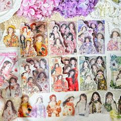 ZABC贴纸柔风漫影系列韩系秋冬穿搭手帐装饰素材贴20帐入6款