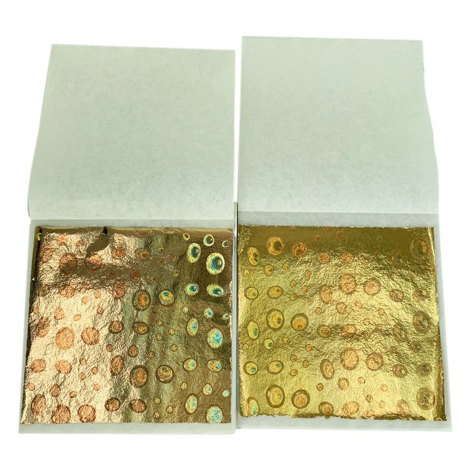 Высококачественная тайваньская имитация золотой фольги 9cm для декора, украшения потолков, нейл-арта, кристаллического пластилина, разноцветная золотая фольга, напрямую от производителя.