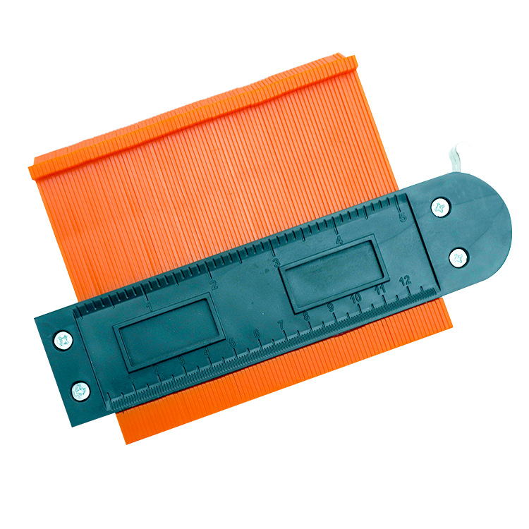 圆头金属单锁Contourgauge量规不规则木工弧度尺取型器测弧卡尺