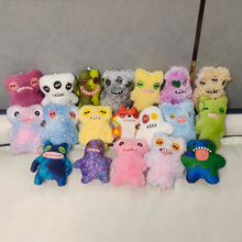 跨境新品fuggler大牙齿萌牙怪兽挂件牙宝丑萌怪物公仔毛绒钥匙扣