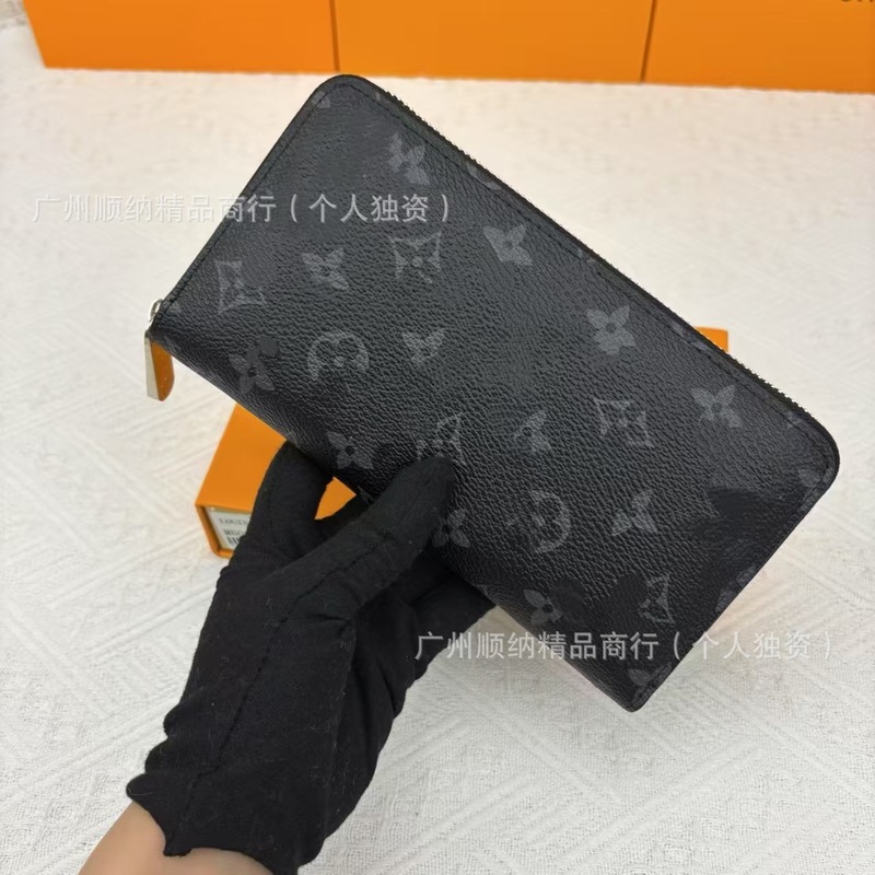外国貿易高品質 N60017 財布財布シングルジッパーユニセックスロングマルチカードスロット ID カードホルダーハンドバッグ|undefined