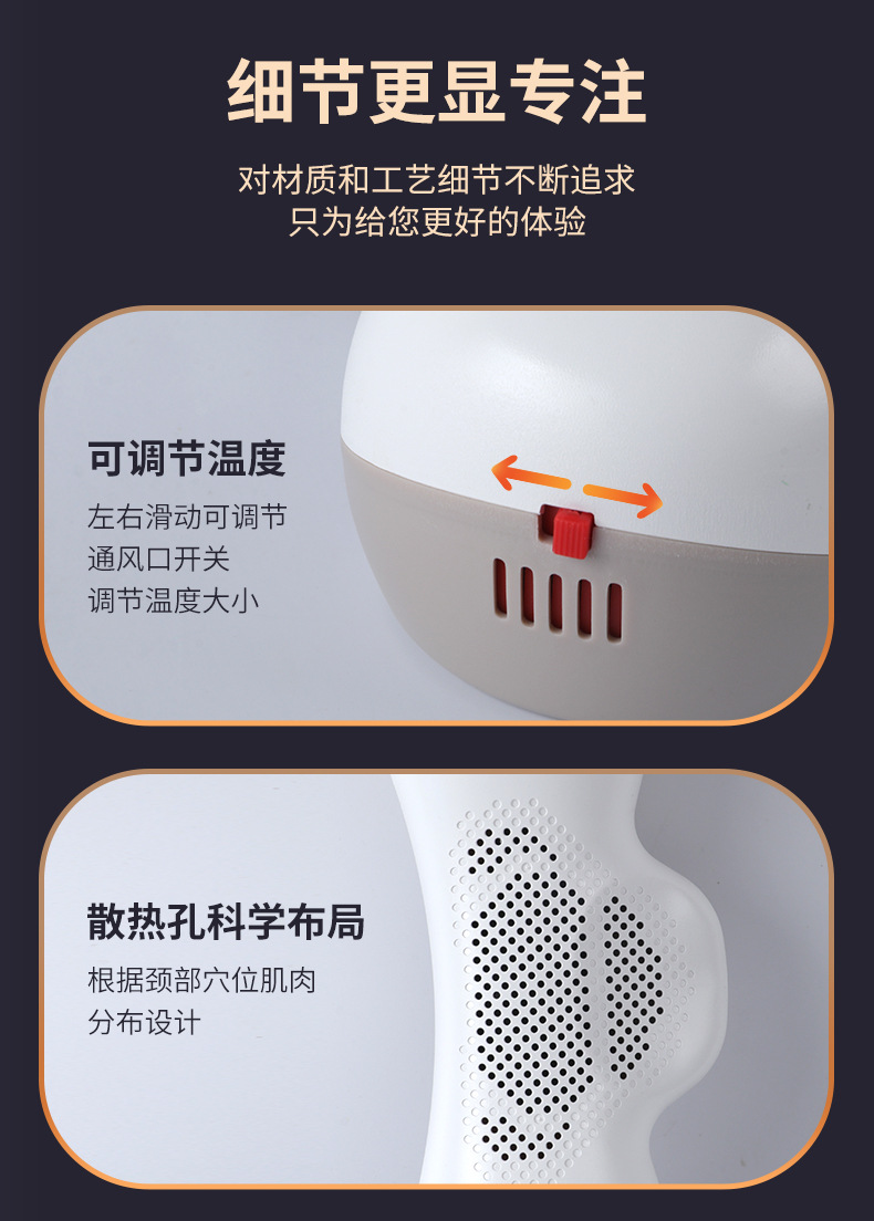 Moxibustion Neck Pillow Home Cervical Warming Device with 108 Moxa Sticks and Acupoint Chart for Neck and Shoulder Relaxation specifications