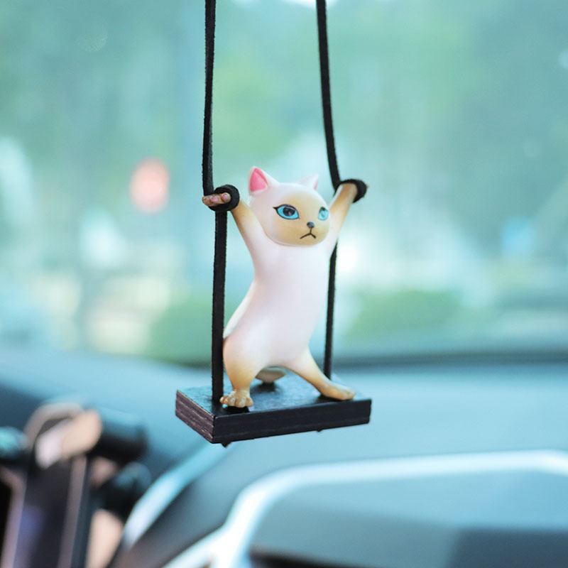 Twisted Waist Cat Car Pendant Car Interior Decoration Supplies Car Pendant Pendant Car Charms Car Supplies Batch