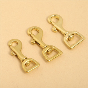 Brass dog buckle hook link rotating buckle pet traction rope copper hook buckle financial cloth buckle DIY leather luggage hardware