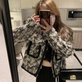 别致小香风外套女高级2025春秋女装新款短款设计感洋气上衣百搭