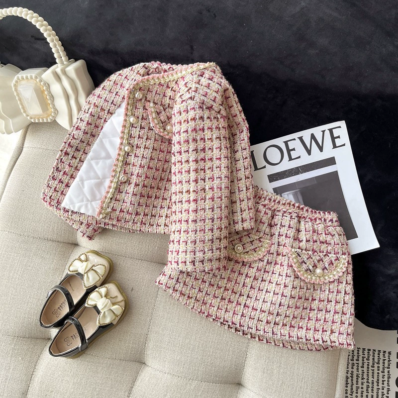 Зимний модный комплект, корейский стиль, стиль Chanel