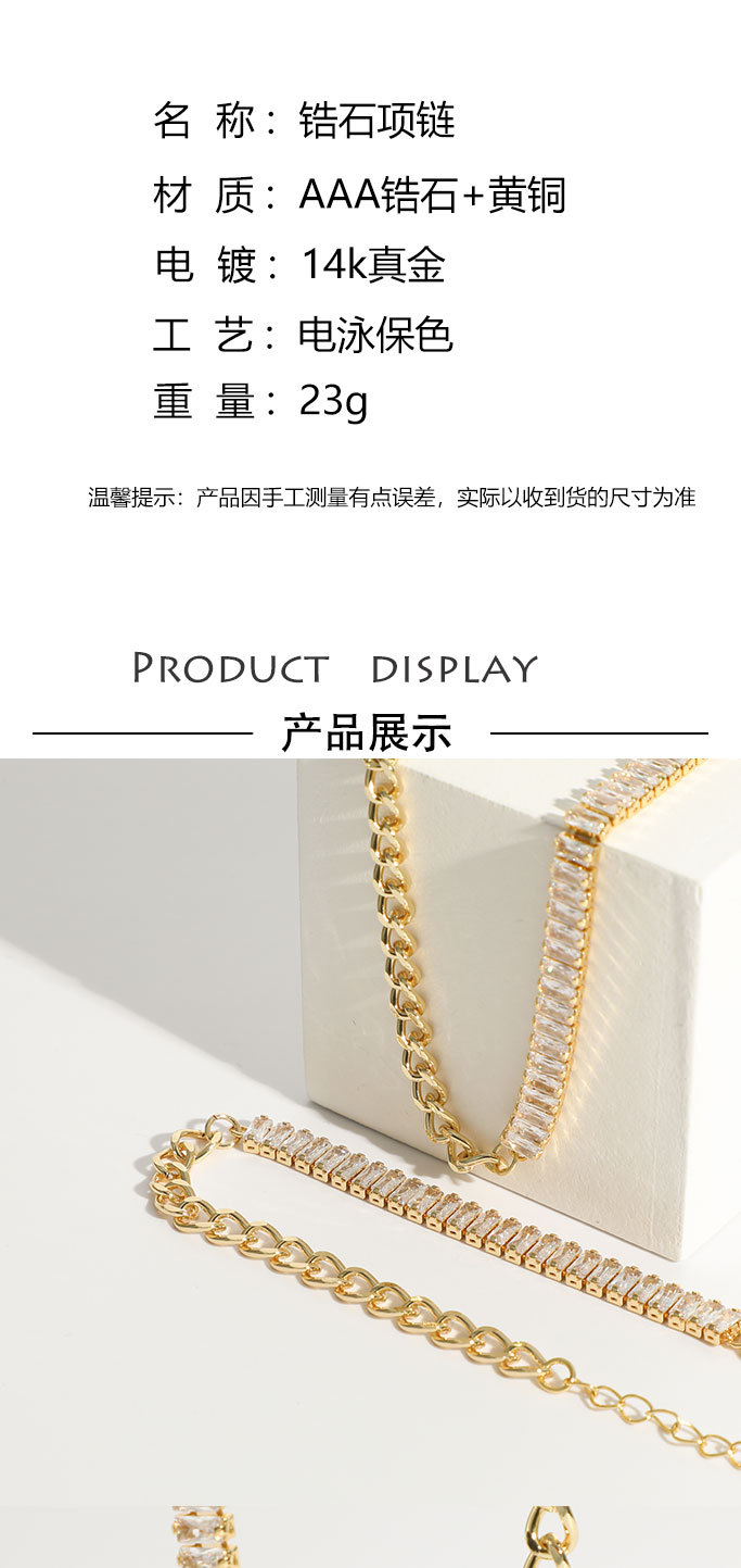 new brass plated 14k real gold pendant copper necklacepicture2