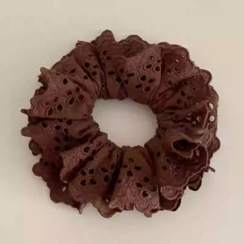 Encaje lazo para el cabello de intestino grueso de doble capa ins coreanos cuerda para el cabello de intestino grueso fresco y dulce en la parte posterior de la cabeza accesorios para el cabello femenino