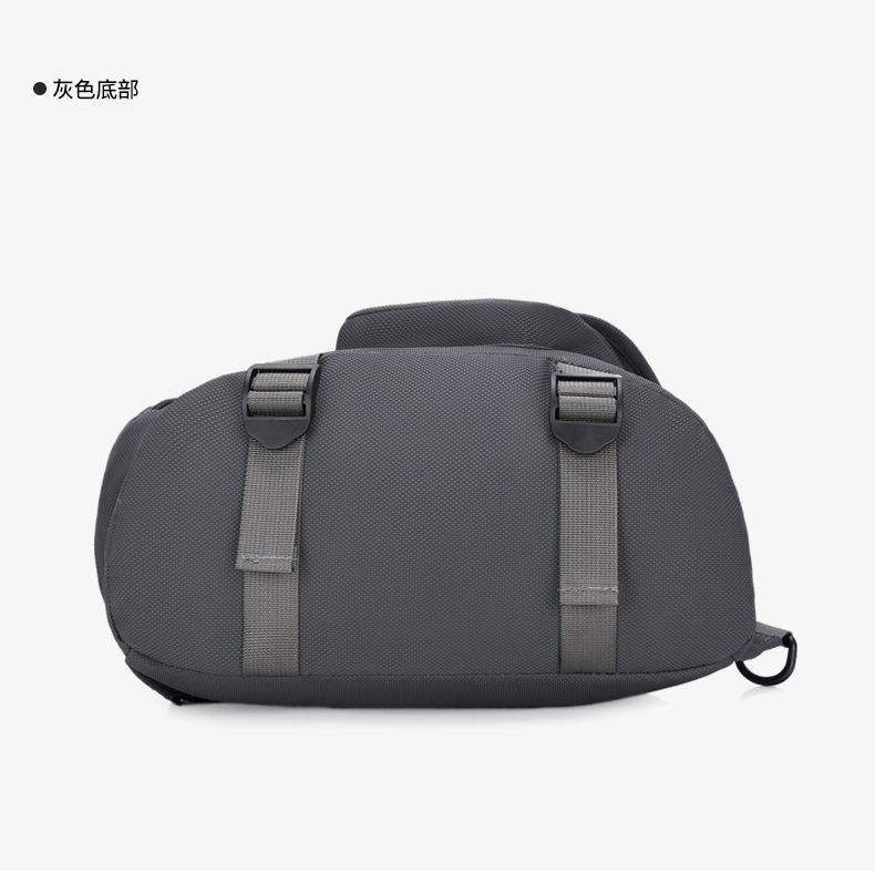 2025 New cross-border men's chest bag, casual men's bag, large-capacity retro multi-functional crossbody bag, soft leather single-shoulder bag undefined