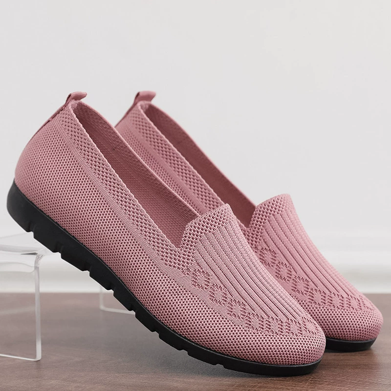 Кофточки Slip-On из натуральной пряжи летом для женщин - легкие, удобная повседневная обувь для мам