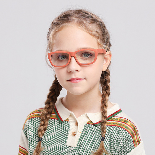 New children's anti-blue light glasses computer mobile phone eye protection fashionable frames frames wholesale F8214