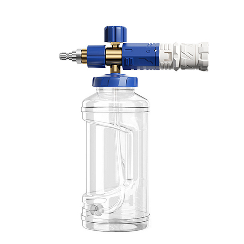 기계식 파란색과 흰색 폼 포트