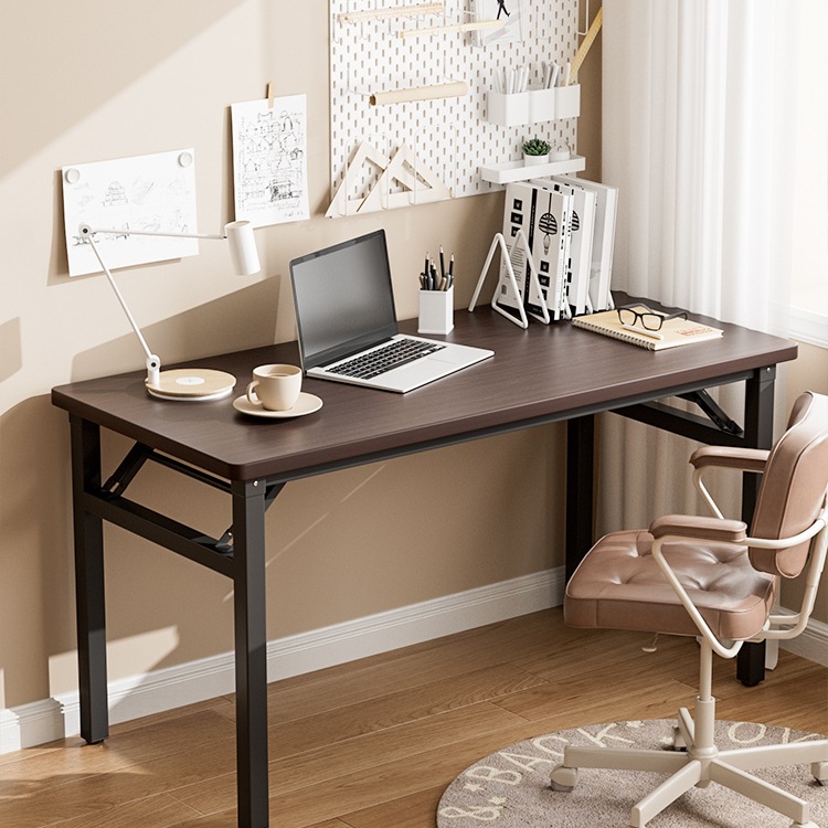 Customizable Foldable Desktop Computer Desk, Study Table for Home Office, Student Desk, Rectangular Small Table, Simple Cross-Border