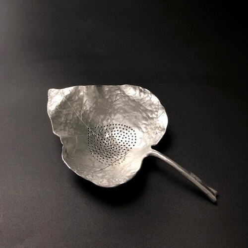 Pure tin tea leak tea filter tea filter kungfu handmade tea set tea filter wind stove set tea set tea accessories
