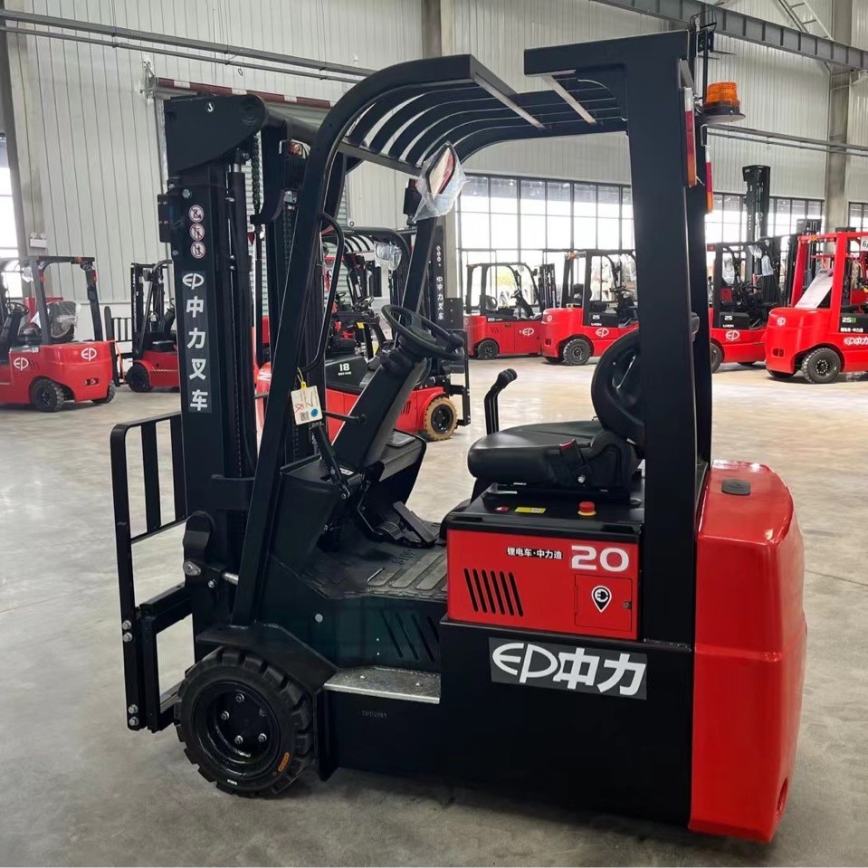 天津中力三轮窄通道2吨电动叉车CPD20搬运车堆高车液压车