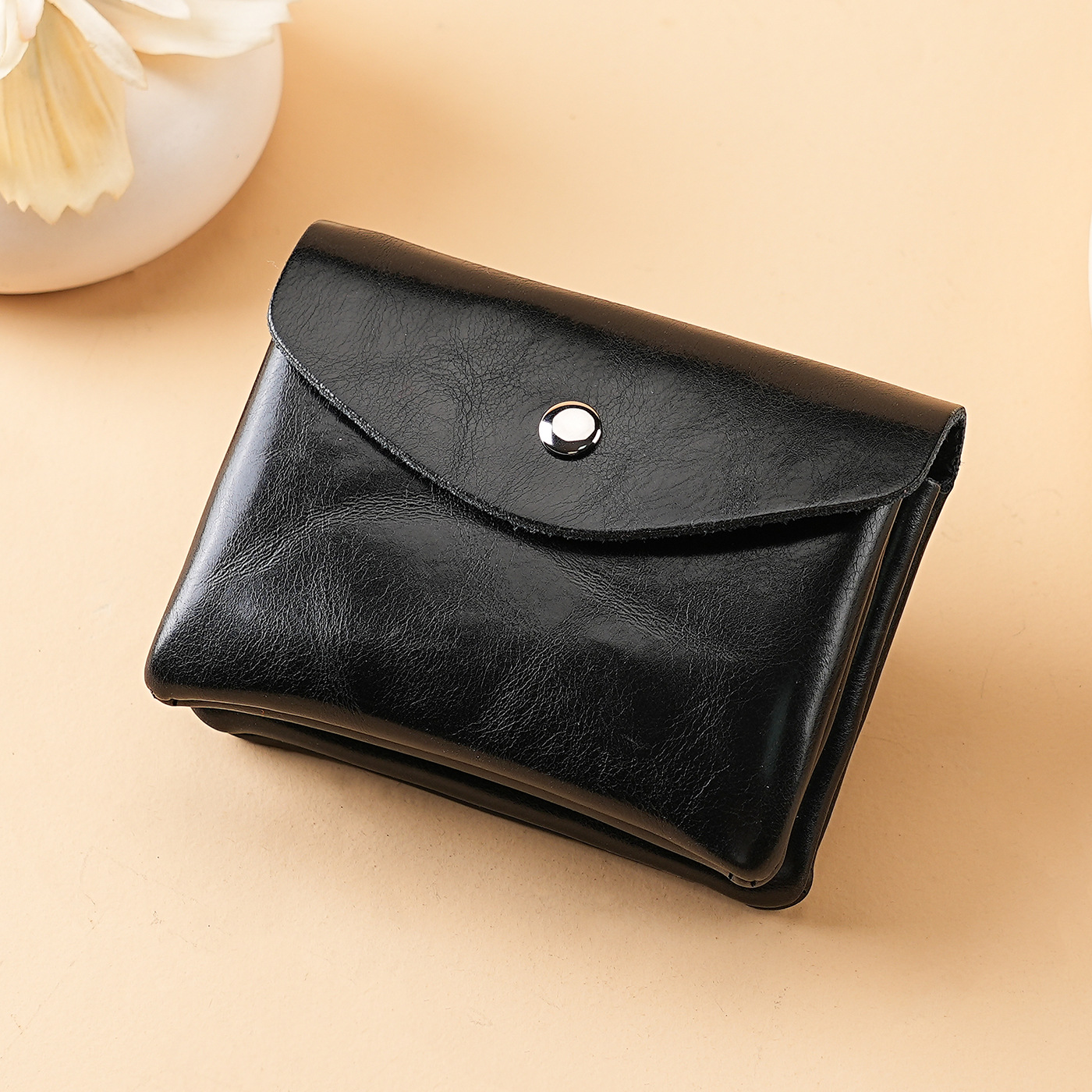 Monedero de cambio simple damas pu multifuncional bolso de tarjetas para mujeres gran capacidad para colocar joyas pequeñas monedas bolso de piel suave