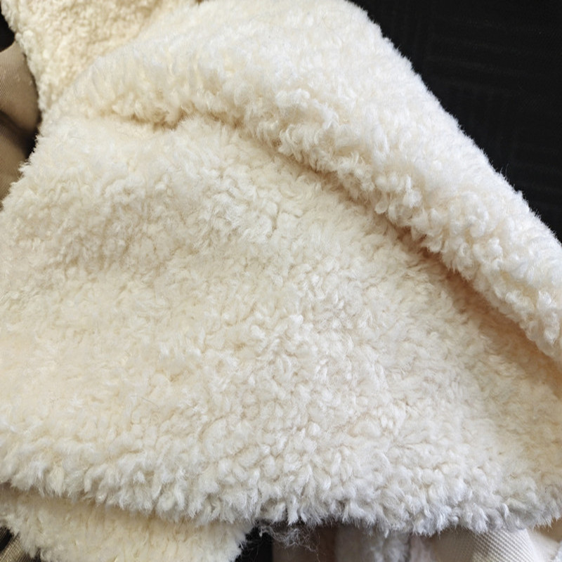 现货仿羊毛美羊羊卷毛北美羊毛仿羊毛刷花服装鞋帽长毛绒面料