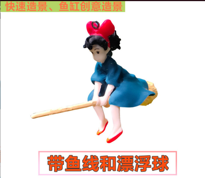 Tanque de peces decoración del paisaje pequeña decoración flotante Diver azul grasa reloj tanque de peces paisaje mundo submarino