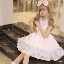 ��ϵŮ��lolitaܛ��ȹCOS��������С���Ŀ��ȏd��ϵŮӶ�Ʒ����b