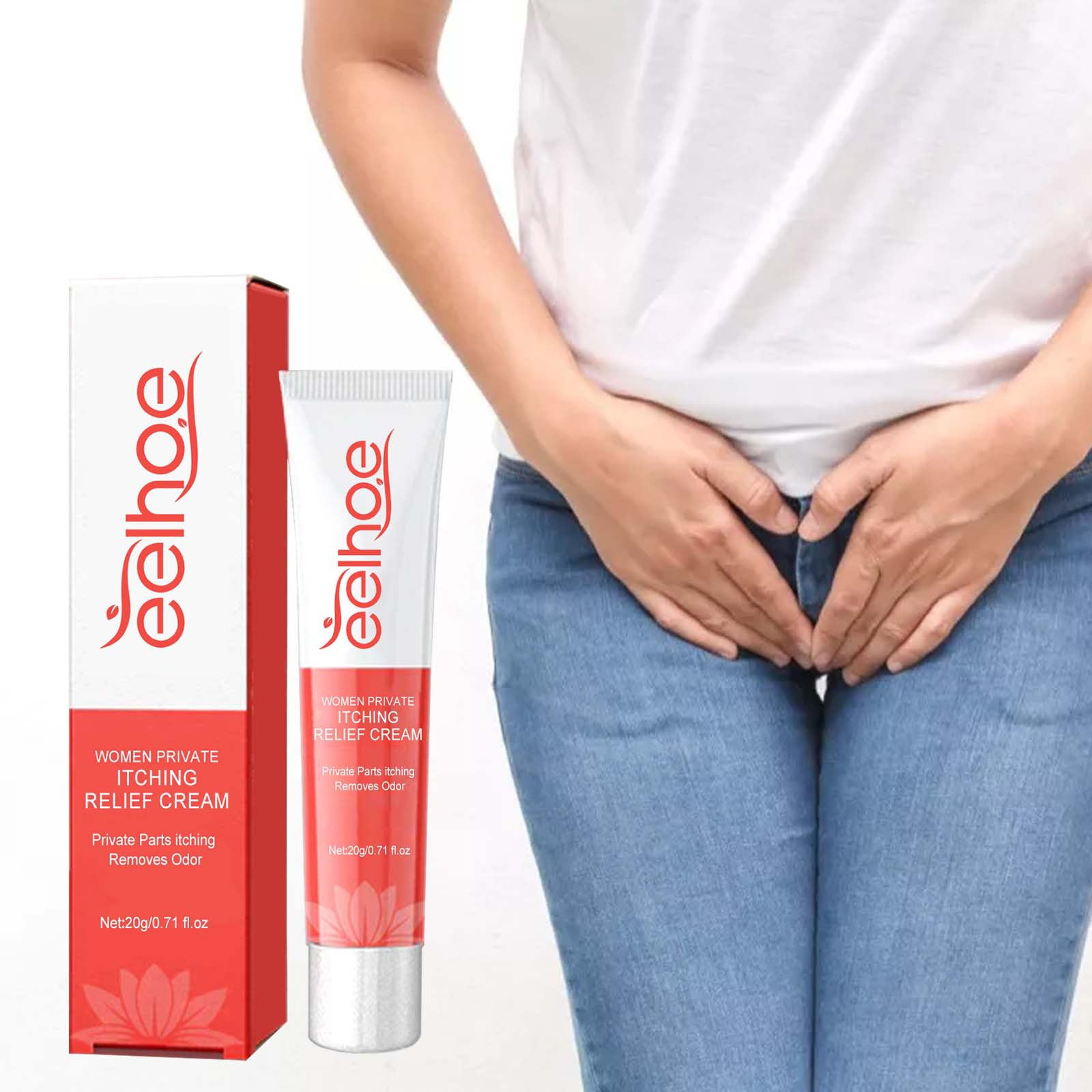 EELHOE Körpercreme für Frauen, lindert Juckreiz, Beschwerden, milde, unsaubere Geruchspflege_voghion.com