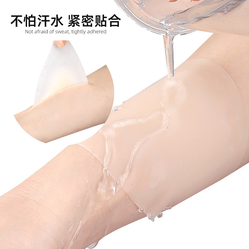 Silicone glue drop-shaped, pulls up nipple stickers, invisible thin protective underware, open shoulders, no trace