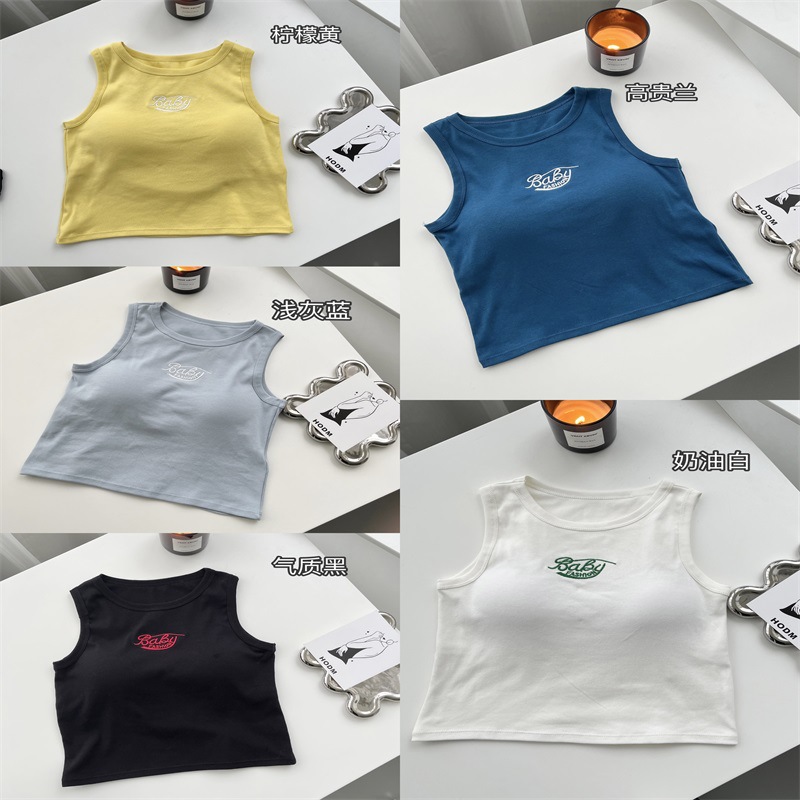 Primavera y verano sin costuras chica caliente que toca fondo chaleco Ropa exterior de mujer con almohadilla en el pecho envuelto en el pecho sin anillo de acero chaleco anti-exposición ropa interior