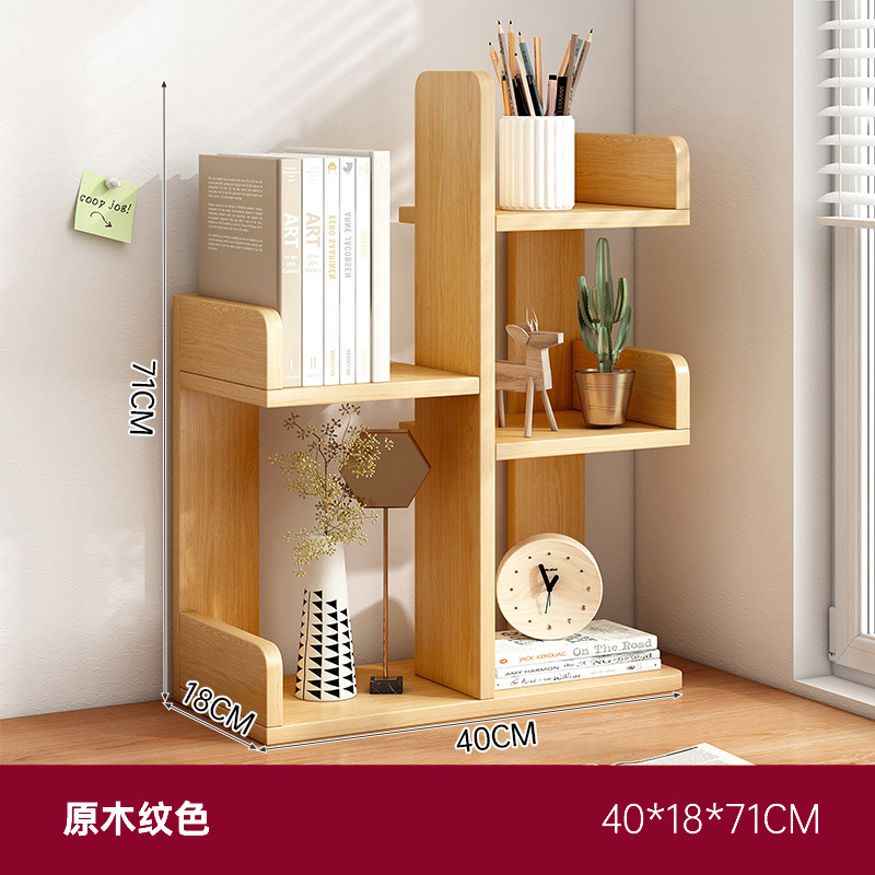 Estante de escritorio, escritorio de almacenamiento, estante de almacenamiento, estante de escritorio, estante de escritorio pequeño, dormitorio de oficina, estante simple multicapa