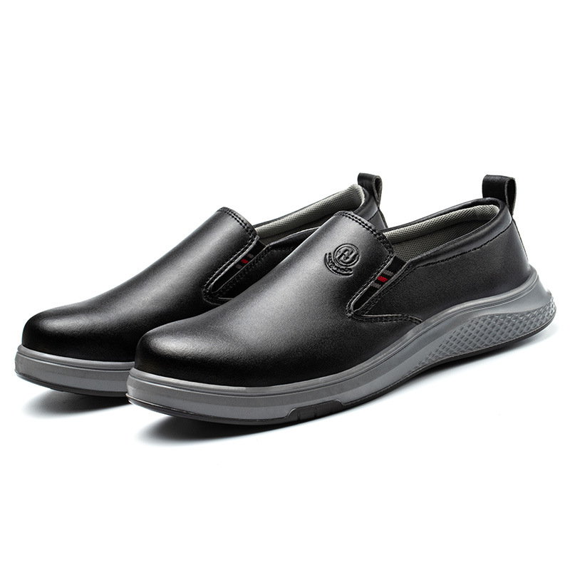 Zapatos de protección antiestáticos directos de fábrica Zapatos DE TRABAJO antiperforantes anti-aplastamiento Zapatos de seguridad de cuero de microfibra resistentes al aceite