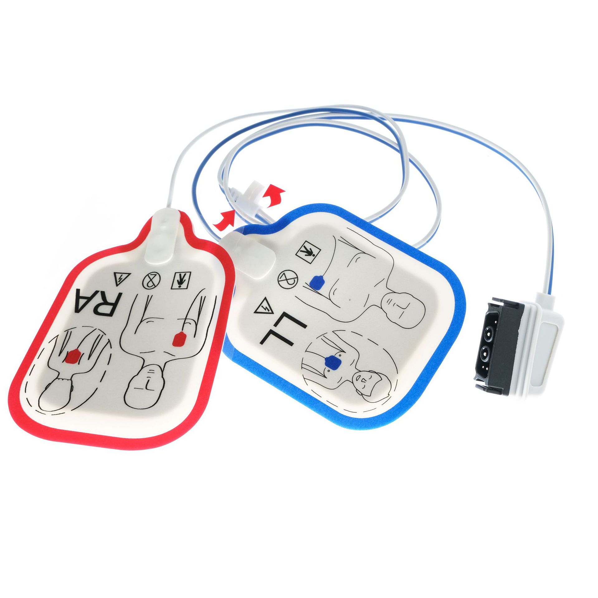 성인 물리 치료 전극 시트 자체 접착 하이드로 겔 AED 훈련 기계 훈련 전극 PE 전극 시트