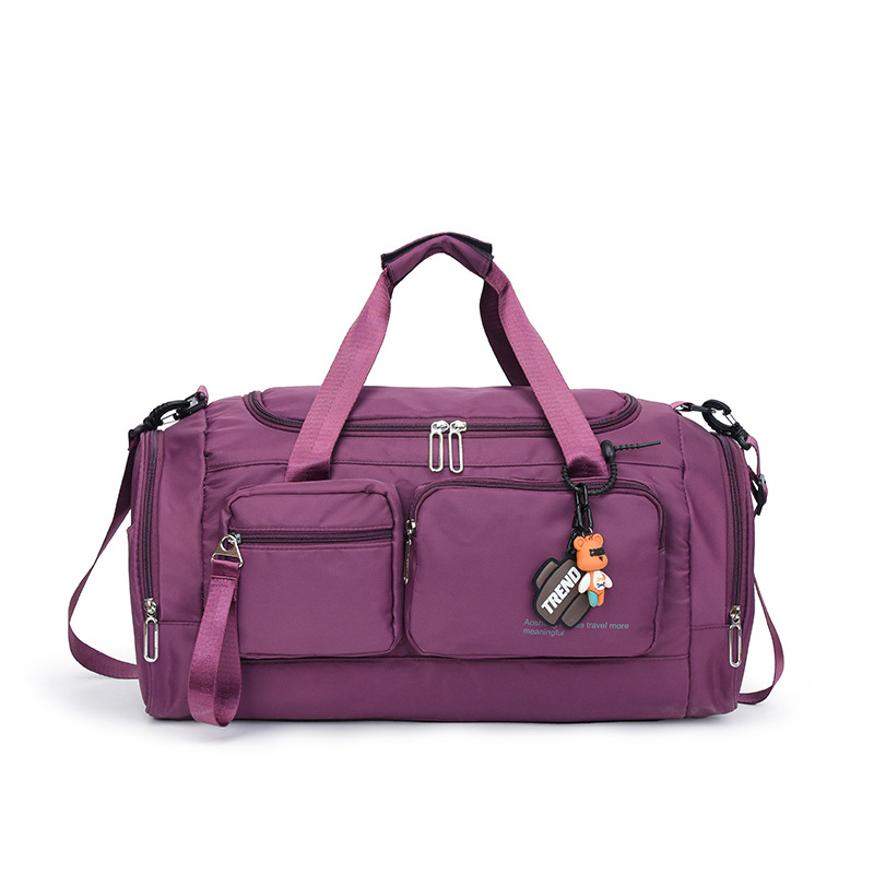 Bolsa de fitness de gran capacidad para viajes transfronterizos, modelo nuevo 2025, bolsa de viaje de corta distancia, bolsa multifuncional con separación de seco y húmedo, bolsa de equipaje compartimentada