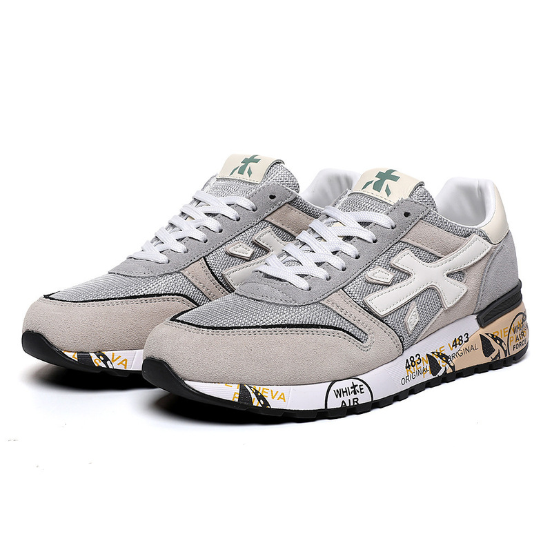 Primiada men's and women's shoes new business fashion sneaker trend rice shoes board shoes black and white loafers