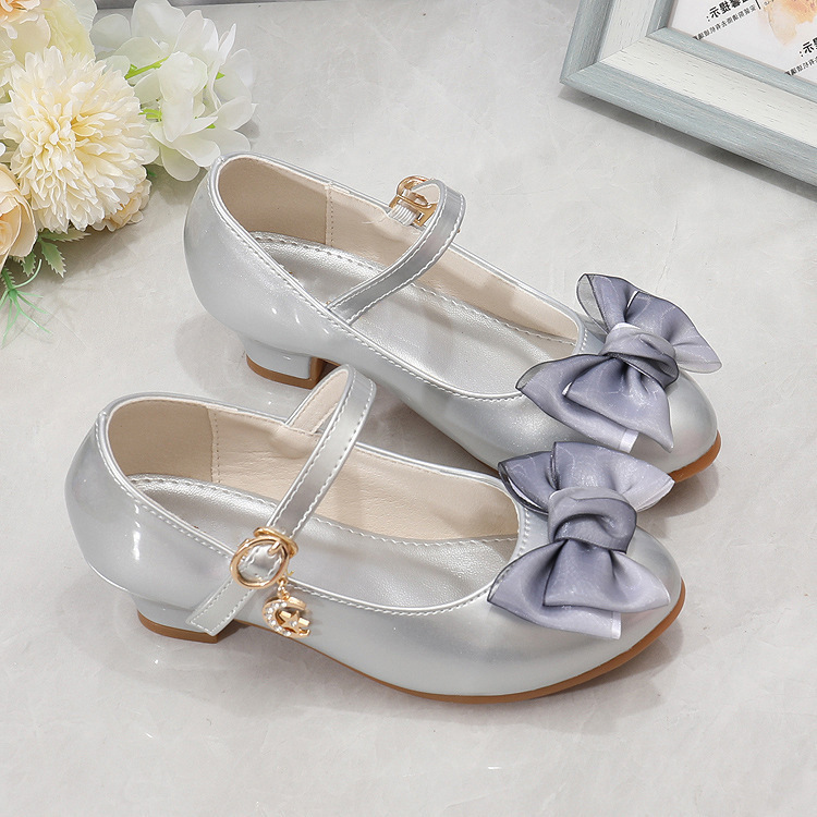 Girls' Princess Shoes 2026 Spring and Autumn New Style Single Shoes Children's Soft-Soled Leather Shoes Little Girls' Comfortable Bow-Knot High Heels Girls' Princess Shoes 2026 Spring and Autumn New Style Single Shoes Children's Soft-Soled Leather Shoes Little Girls' Comfortable Bow-Knot High Heels