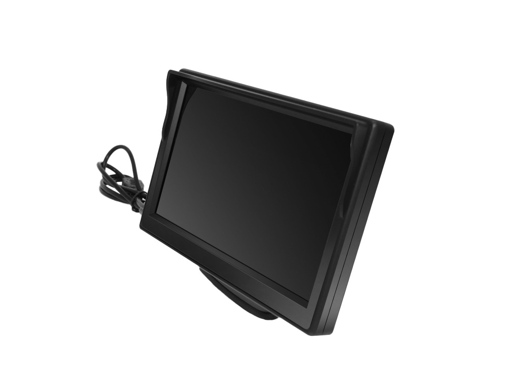 Manufacturer supplies 5inch suction cup monitor HD wireless transmitter receiver license plate 7-inch infrared car camera