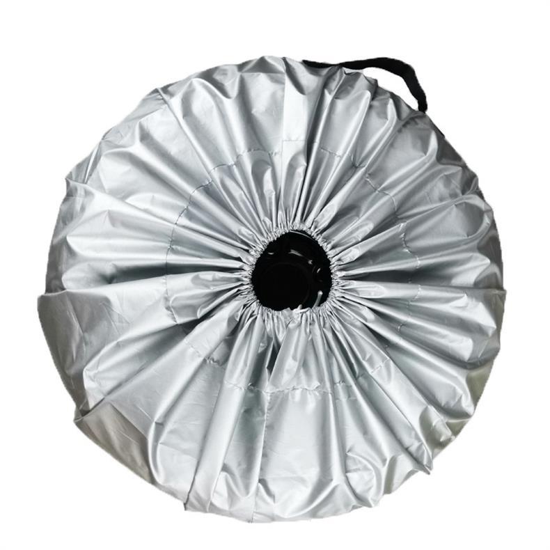 Factory Direct Sale 210D Oxford Cloth Adjustable Car Tire Cover Snow Cover Wheel Hub Spare Tire Sun Protection Dust Cover