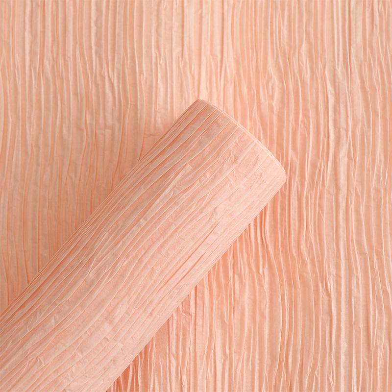 Papel de textura plegado buquete de papel de embalaje florista materiales materiales de embalaje floral hechos a mano papel de envoltura de flores