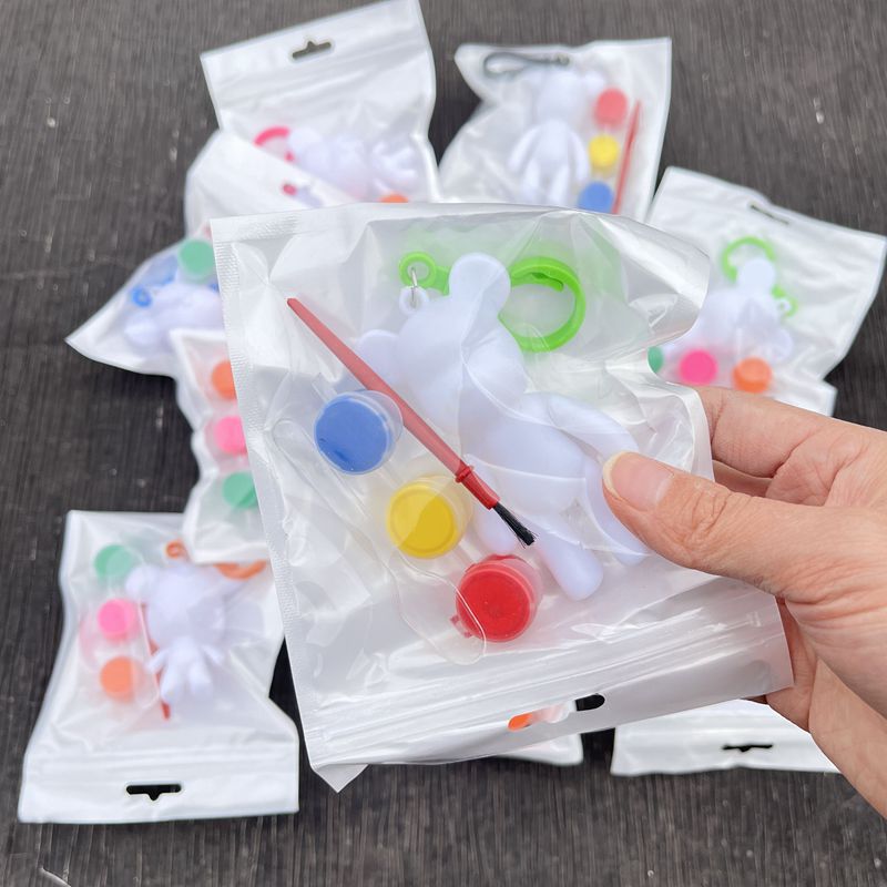 Muñeca de yeso para niños pintada para colorear caja de regalo creativa para colorear bricolaje hecho a mano juguetes de regalo al por mayor puesto callejero