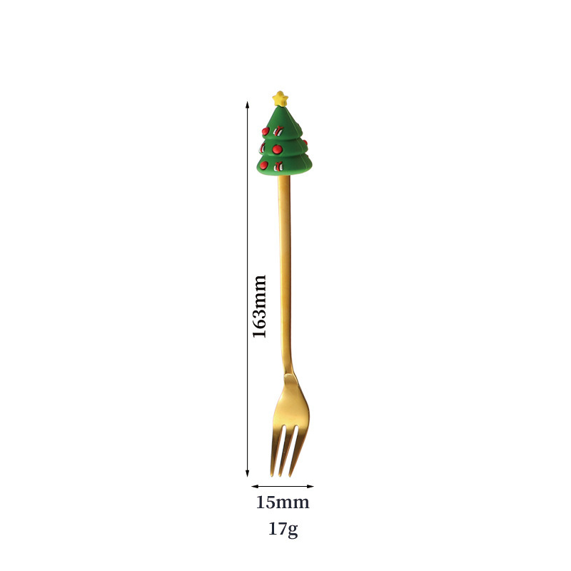 Horquilla de árbol de Navidad - dorada