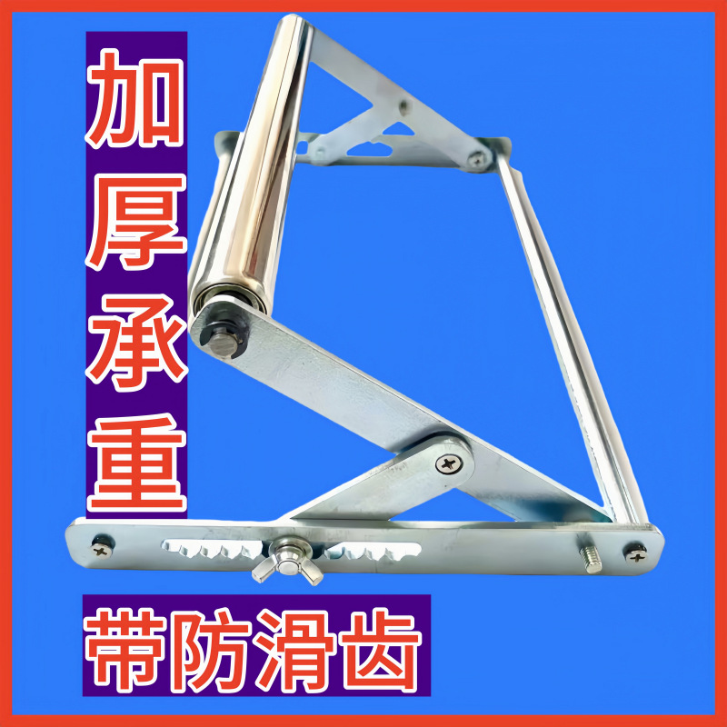 切割机托料架加厚不锈钢长料支撑架多功能下料可调滚轮支架拖料架