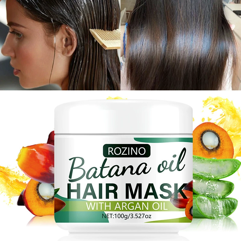 Увлажняющая маска для волос ROZINO Batana с эффектом против пушистости и для восстановления, освежающая, для трансграничной экспорта.