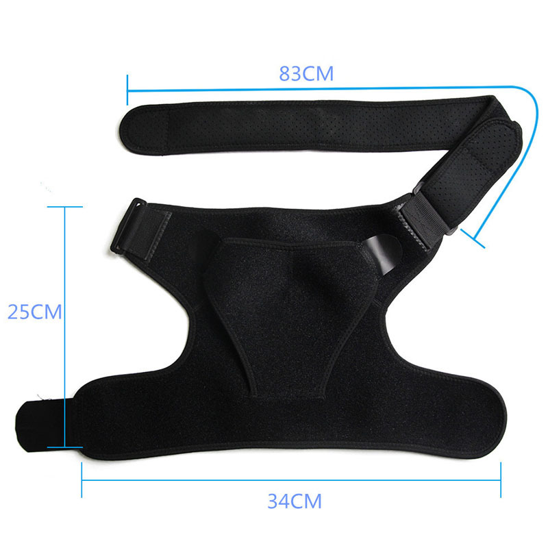 跨境運動護肩 可調節透氣加壓冰袋小口袋防拉傷護肩帶 潛水料護具